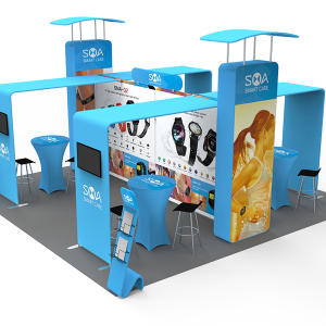 20 x 20ft Customized Portable Exhibition Booth Display Stand 003